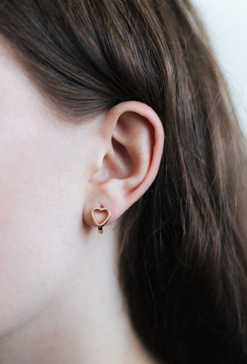 Сережки-кільця з позолотою 18 карат, 1,2 см