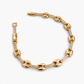 18K Gold Plated 18+2 cm CZ Link Bracelet | Wholesale