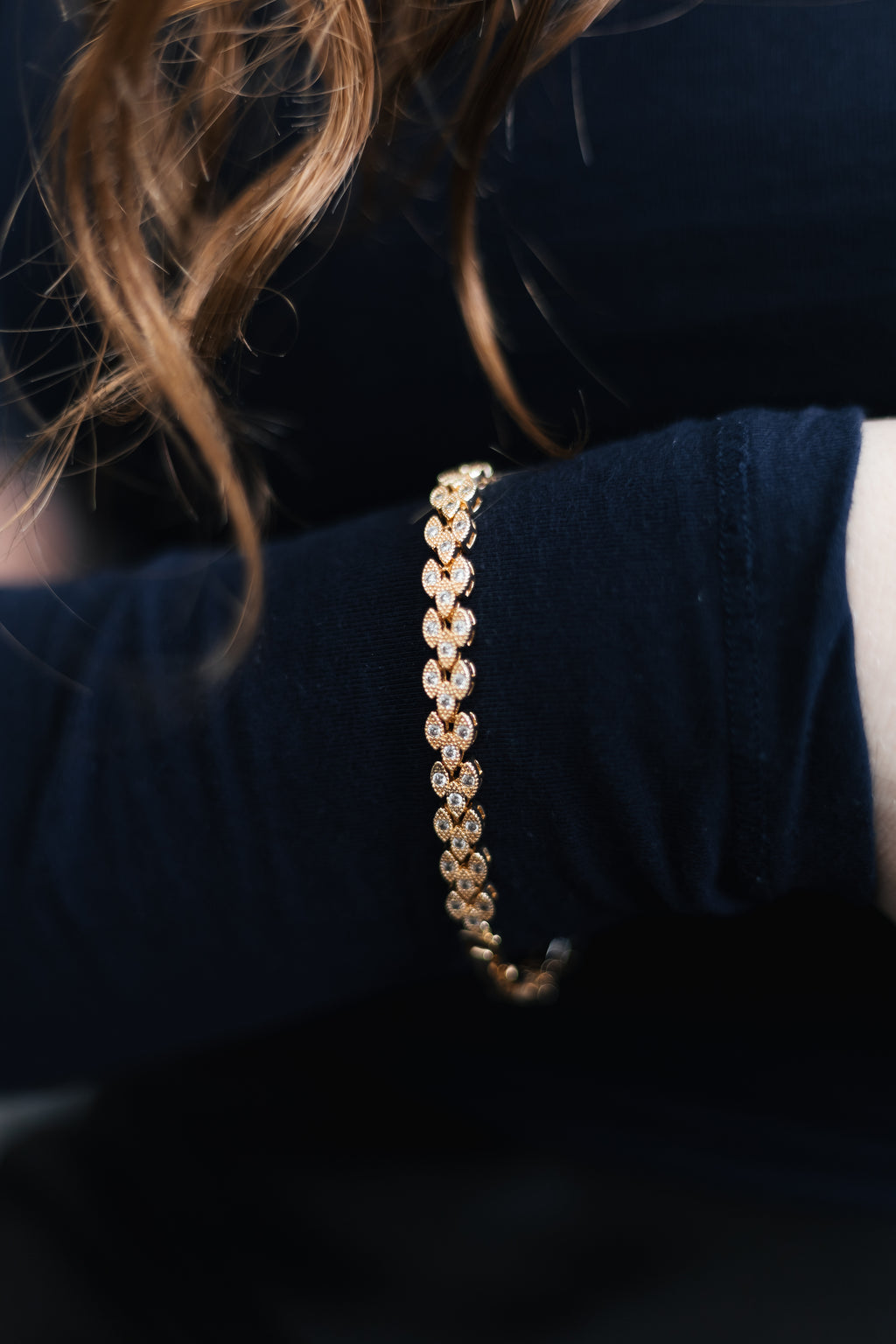 18k Gold Plated Cuban Link CZ Bracelet 18+2 cm | Wholesale