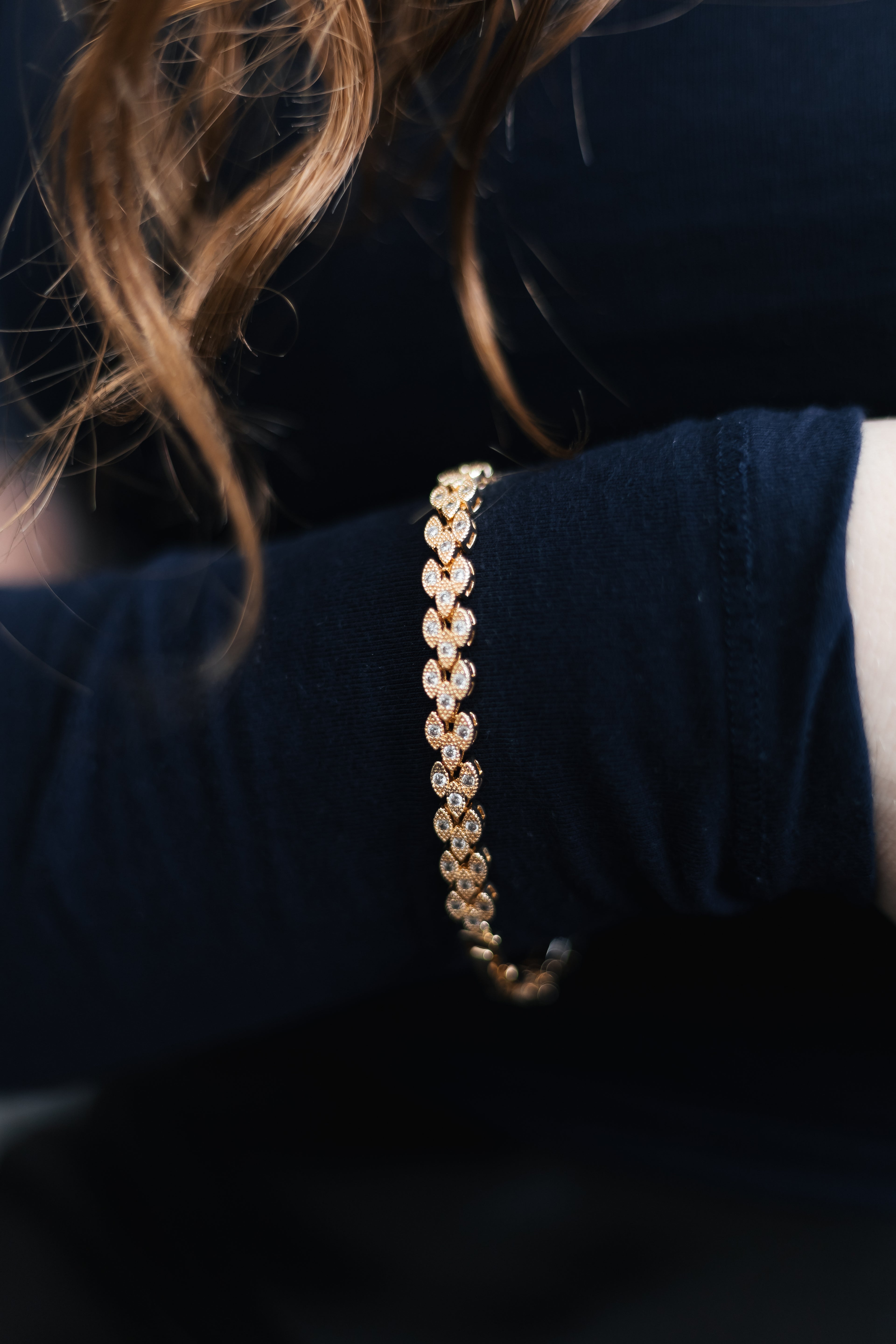 18k Gold Plated Cuban Link CZ Bracelet 18+2 cm | Wholesale