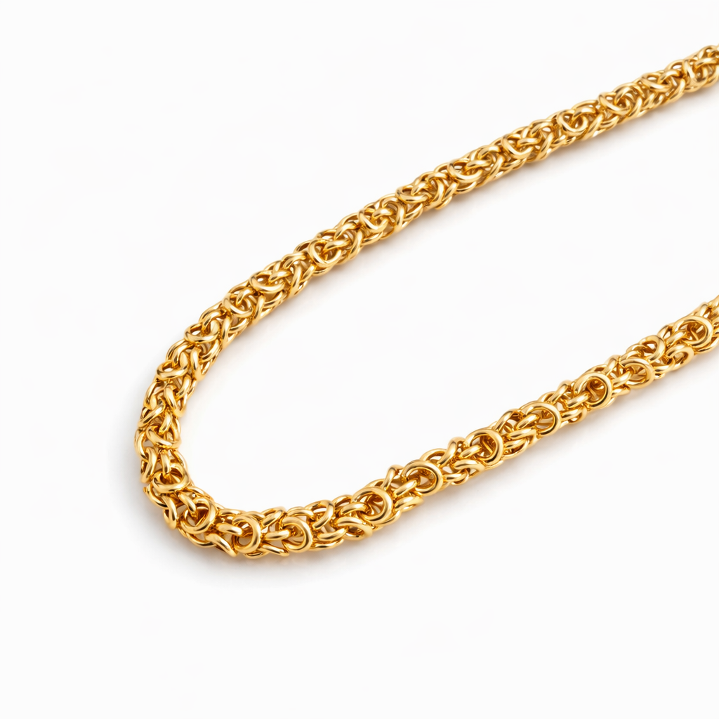 Byzantine Chain Necklace 18K Gold Plated – 60 cm * 3 мм