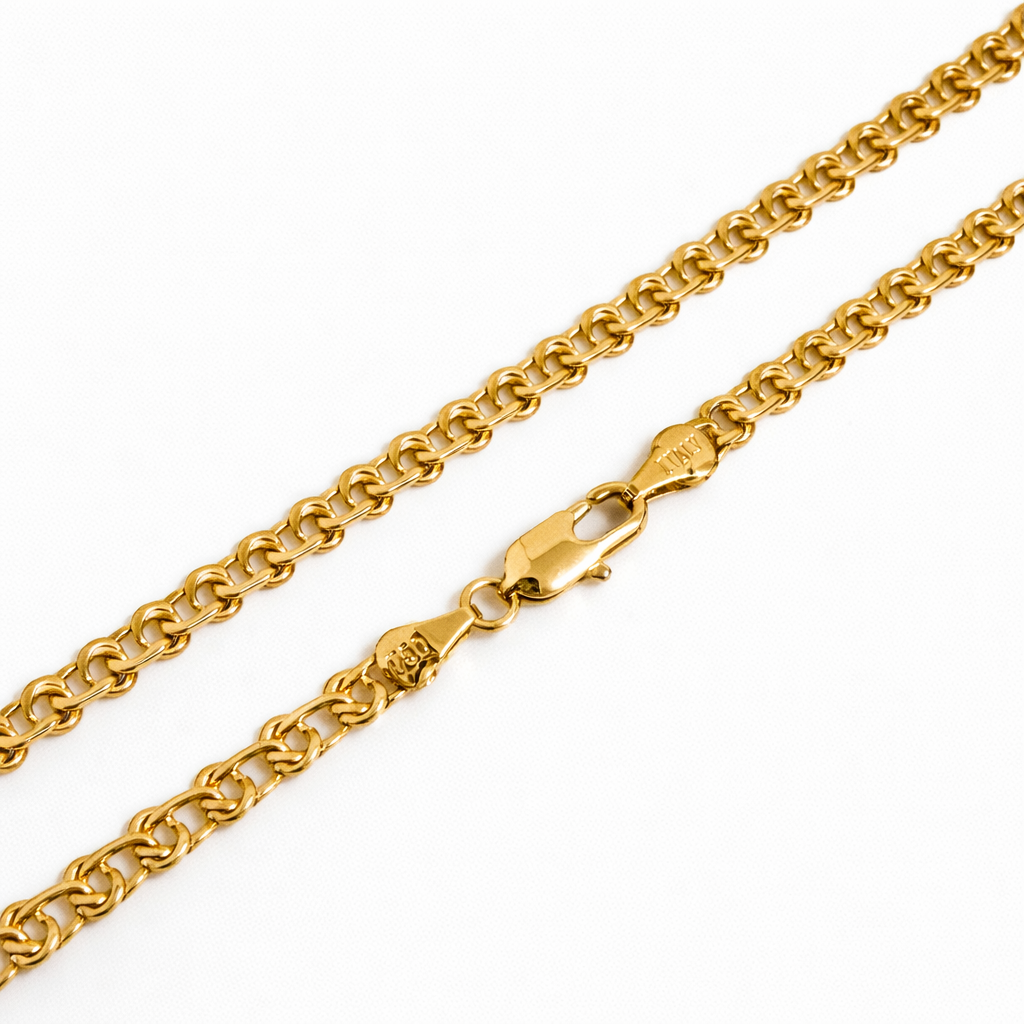 Curb Chain Necklace 18K Gold Plated – 45 cm