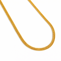 18K Gold Plated Snake Chain Necklace – 45cm, 4mm