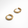 Ultra Mini Hoop Earrings 18K Gold Plated – 12 mm (Pack of 6 Pairs)