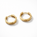 Geometric Mini Hoop Earrings 18K Gold Plated – 12 mm