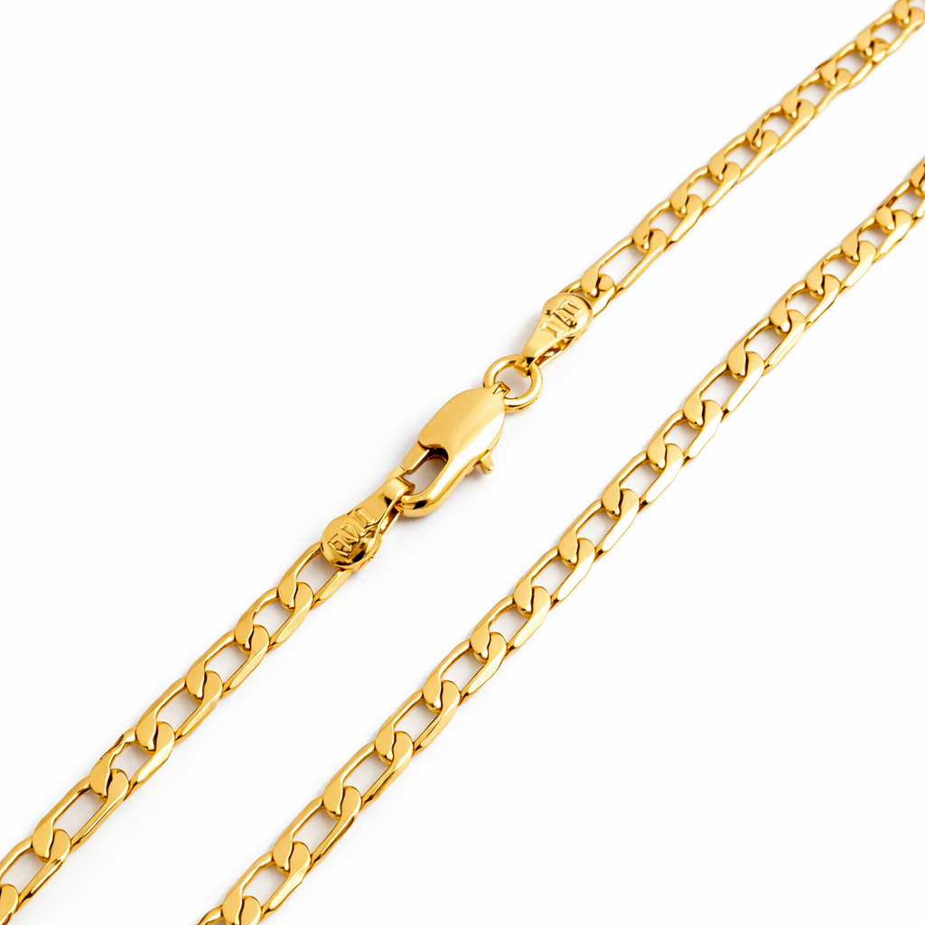 Gold Plated Chain Necklace 45/60 cm , 4mm