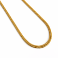 18K Gold Plated Byzantine Chain Necklace – 45cm, 5mm